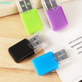 Epmn&gt; ใหม่ อะแดปเตอร์การ์ดรีดเดอร์ USB 2.0 อินเตอร์เฟซ Micro SD TF แฟลช แบบพกพา คุณภาพสูง สําหรับแล็ปท็อป SH โทรศัพท์มือถือ