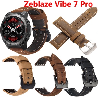 สายนาฬิกาข้อมือหนังแท้ ปลดเร็ว 20 มม. 22 มม. อุปกรณ์เสริม สําหรับ Zeblaze Vibe 7 Pro Lite