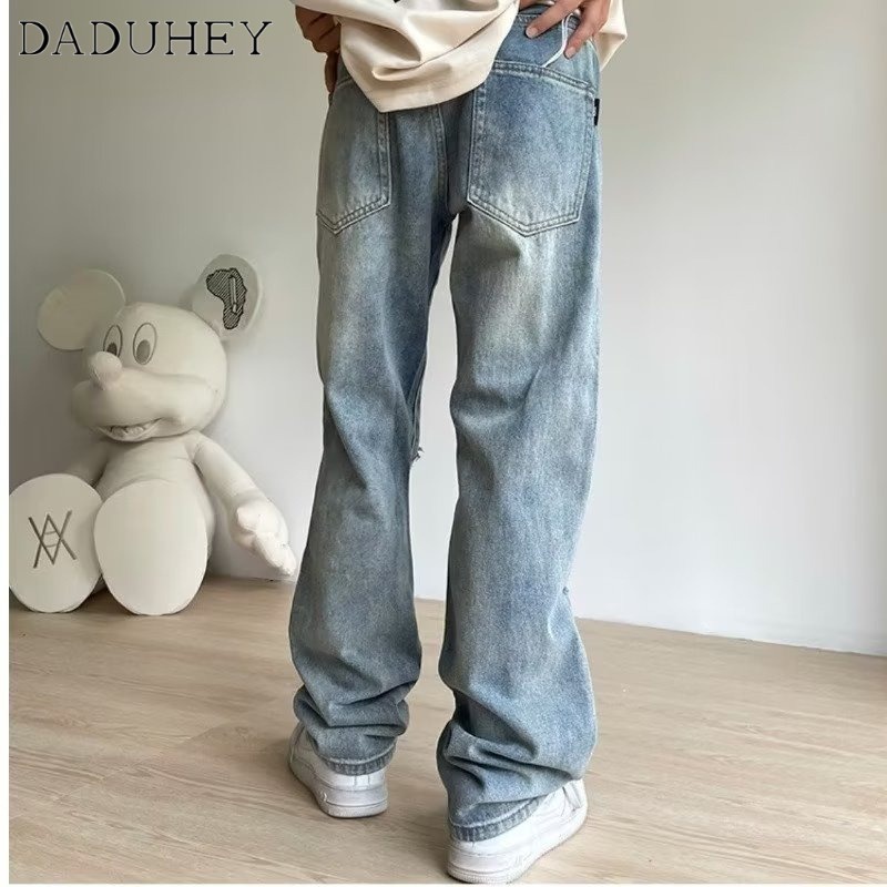 daduhey-new-american-style-ins-retro-washed-ripped-jeans-niche-high-waist-wide-leg-loose-plus-size-pants