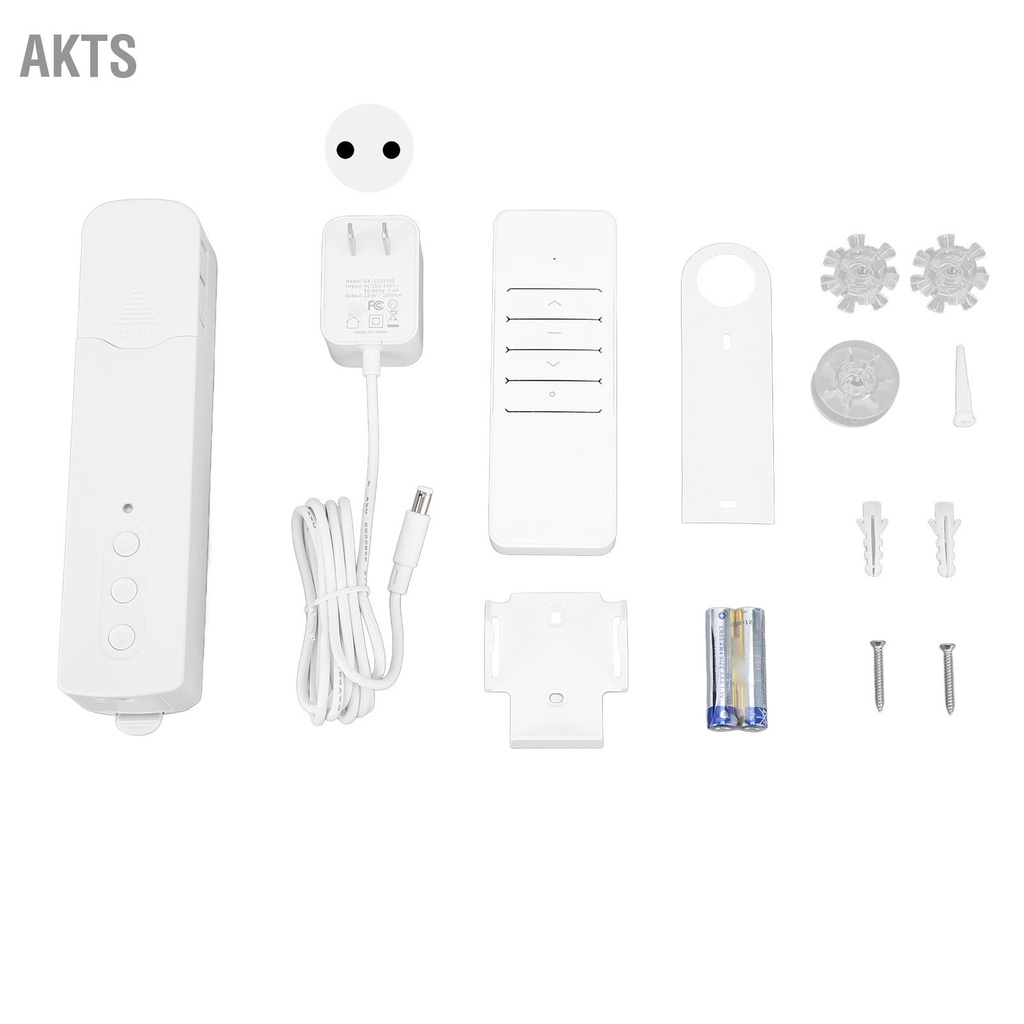 akts-ม่านบังตามอเตอร์-wifi-app-ชุดควบคุมด้วยเสียง-ม่านม้วนมอเตอร์แบบม่านอัจฉริยะพร้อมรีโมทคอนโทรล