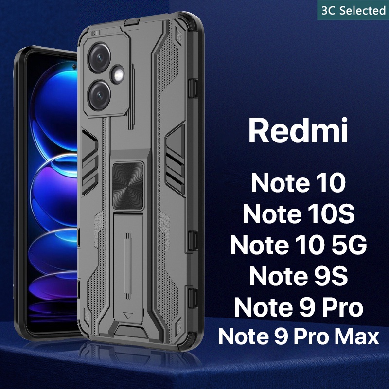 ขาตั้งในตัว-เคส-redmi-note-10-10s-9-9s-pro-max-4g-5g-case-กันกระแทก-ปกป้องกล้อง-ปกป้องหน้าจอ-การออกแบบที่ทันสมัย