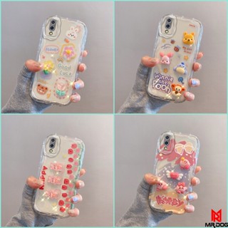 เคส SAMSUNG A02 A02S A03 A03S ตุ๊กตาสามมิติ สีใส การ์ตูน กรณีป้องกันโทรศัพท์มือถือ TY4