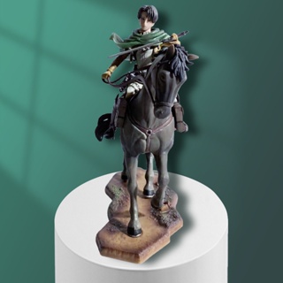 [New product in stock] attacking giant riwell Ackerman soldier long horse riding scene model ornaments boxed hand-held UZEH