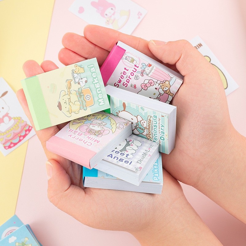 sanrio-สติกเกอร์กระดาษวาชิ-ลายซานริโอ้-สําหรับตกแต่งสมุดโน้ตบุ๊ก-diy-จํานวน-50-ชิ้น