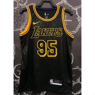 ฮอตและหลากหลาย NBA Los Angeles Lakers No. เสื้อกีฬาบาสเก็ตบอล พิมพ์ลาย Toscano สีดํา 95 245158