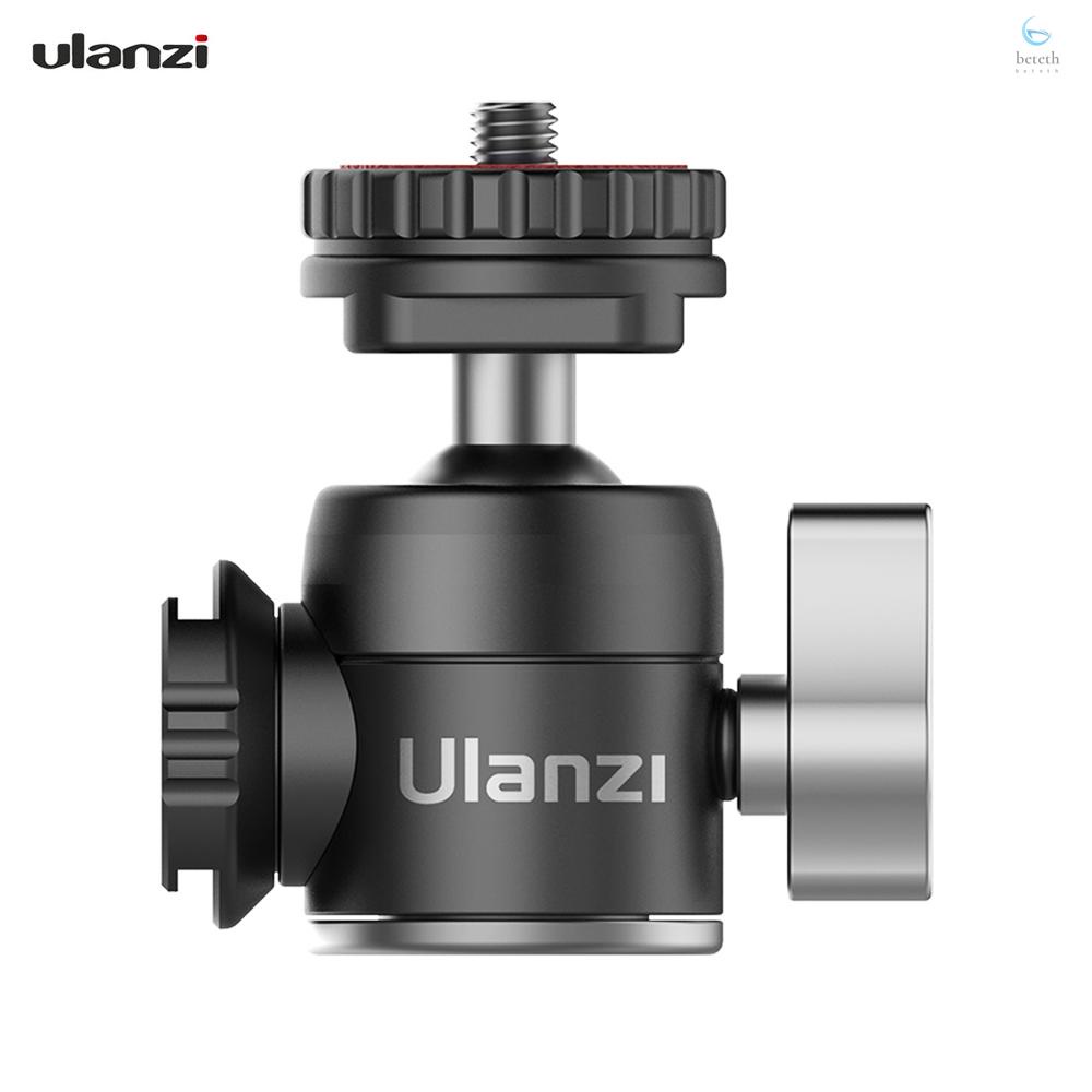 ulanzi-u-60-หัวบอลโลหะ-พร้อมเมาท์ต่อขยายไมโครโฟน-360-องศา-หัวบอลพาโนรามา-รับน้ําหนักได้เต็มที่-10-กก-อุปกรณ์เสริม-สําหรับถ่ายภาพวิดีโอ-vlog