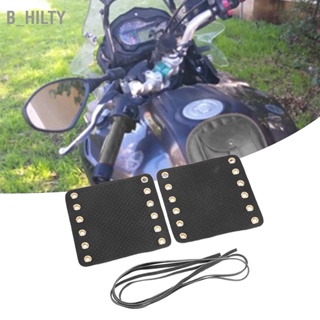 B_HILTY รถจักรยานยนต์ปลอกแฮนด์ไฟเบอร์หนังจำลองกันลื่น Retro Universal Handlebar Grip Wrap