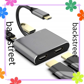 Backstreet ฮับ USB C USB 3.0 4K 60Hz สําหรับแล็ปท็อป