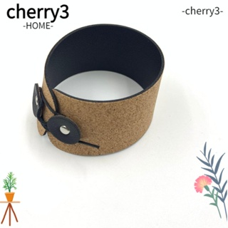 CHERRY3 ปลอกหนังนิ่ม ทนความร้อน พับได้ สําหรับใส่แก้วกาแฟ