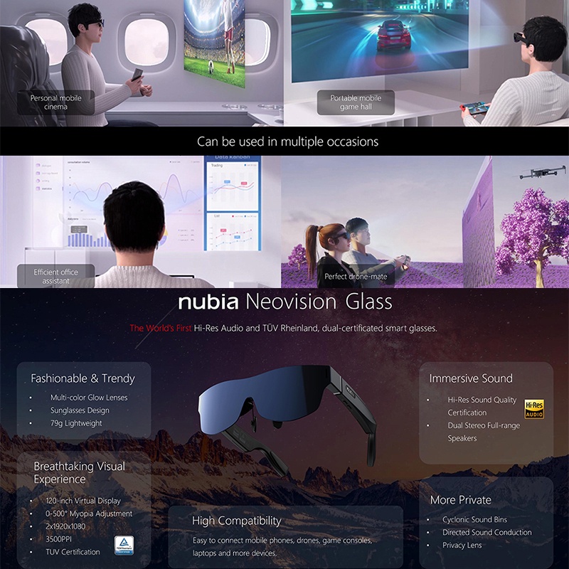 nubia-neovision-แว่นตาอัจฉริยะ-ar-แบบพกพา-hd-หน้าจอยักษ์-ดูเกมคอมพิวเตอร์-ฉายภาพหน้าจอ-สํานักงาน-เครื่องมือที่มีประโยชน์