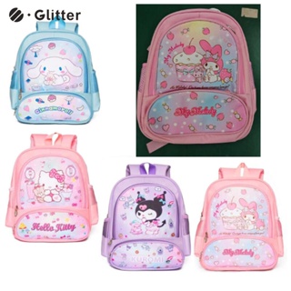 SANRIO ใหม่ กระเป๋าเป้สะพายหลัง ลายการ์ตูนอนิเมะ Hello Kitty My Melody Kuromi Cinnamoroll สําหรับเด็กผู้หญิงอนุบาล