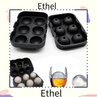 Ethel1 แม่พิมพ์ซิลิโคน 4/6 ช่อง สําหรับทําน้ําแข็ง ช็อคโกแลต ไอศกรีม ค็อกเทล