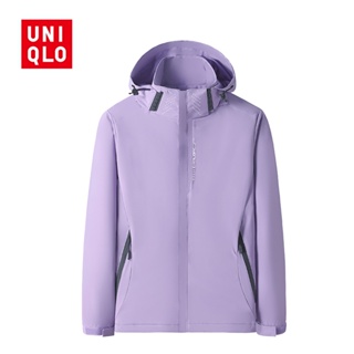 UNIQLO เสื้อแจ็กเก็ต เสื้อกันลม ระบายอากาศ กันลม เหมาะกับฤดูใบไม้ผลิ และฤดูใบไม้ร่วง สําหรับผู้หญิง เหมาะกับการตั้งแคมป์ ปีนเขา [40-80 กก.]