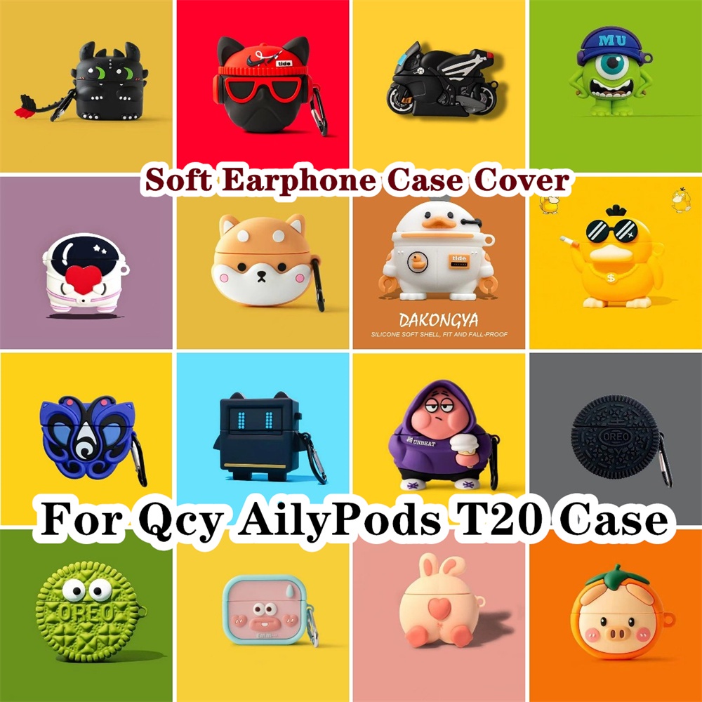 พร้อมส่ง-เคสหูฟัง-แบบนิ่ม-ลายการ์ตูนมังกร-สําหรับ-qcy-ailypods-t20-qcy-ailypods-t20