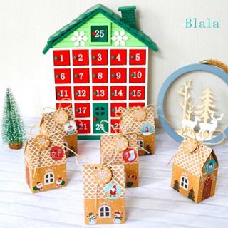 Blala กล่องปฏิทินนับถอยหลัง DIY 24 ชุด สําหรับคริสต์มาส