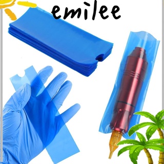 Emilee ถุงใส่ปากกาสัก แบบใช้แล้วทิ้ง สีดํา 200 ชิ้น