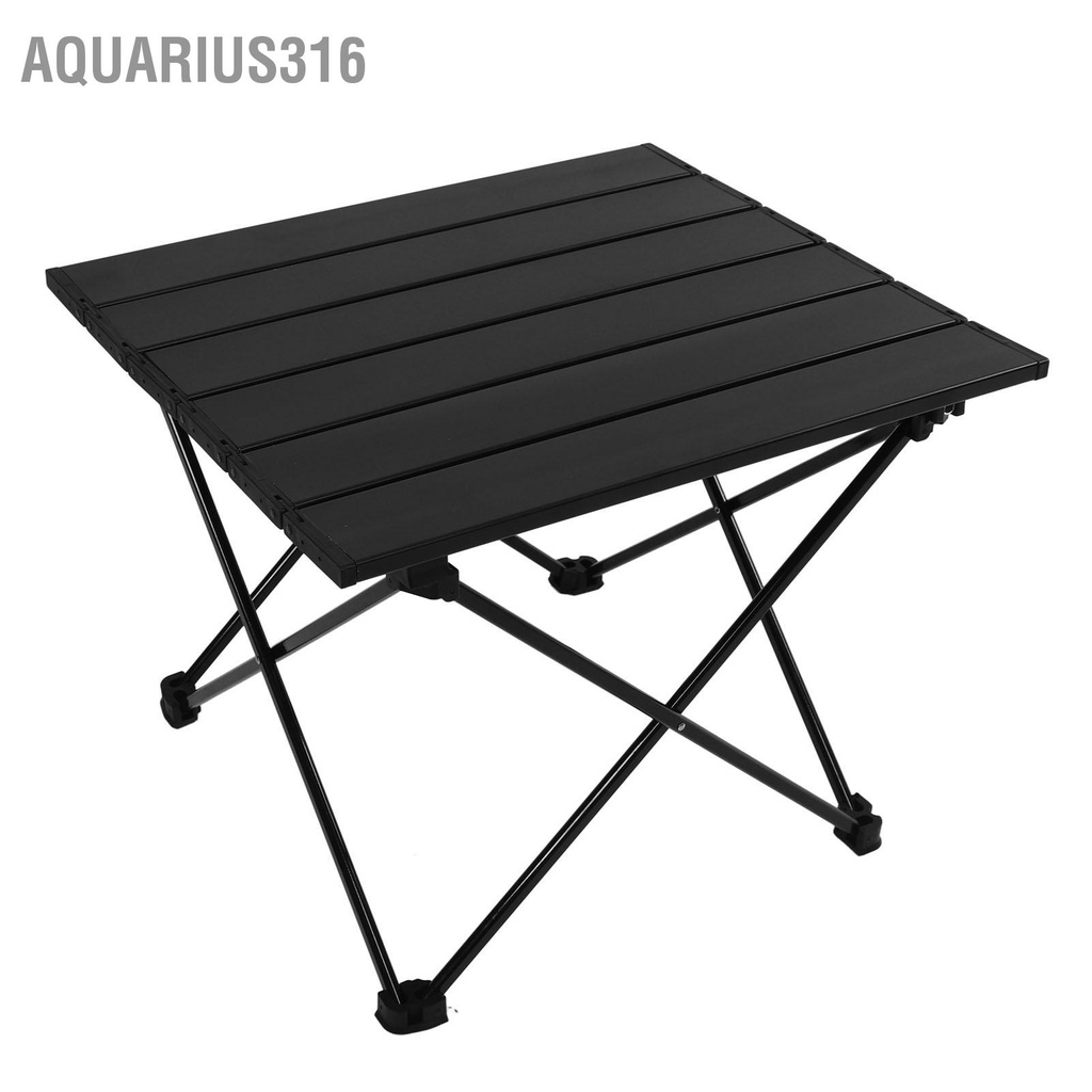 aquarius316-โต๊ะตั้งแคมป์พับแบบพกพาที่สวยงามอลูมิเนียมโต๊ะข้างแคมป์พร้อมกระเป๋าเก็บของสำหรับกลางแจ้ง