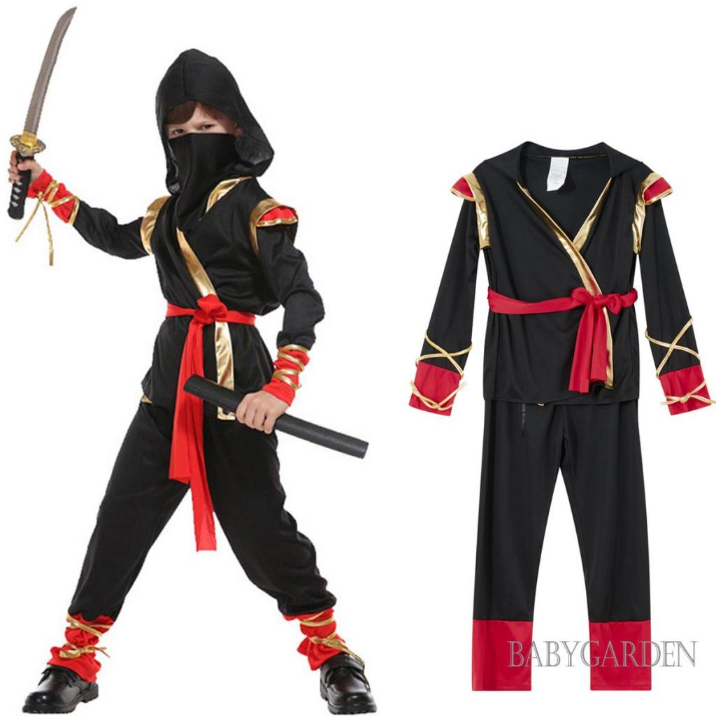 เด็กผู้ชาย-assassin-เครื่องแต่งกายแฟชั่นแขนยาว-kungfu-killer-เครื่องแต่งกายคอสเพลย์ฮาโลวีนชุด
