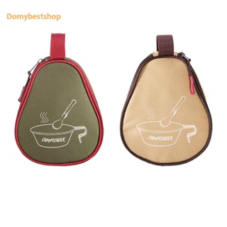 [Domybestshop.th] กระเป๋าผ้าออกซ์ฟอร์ด มีซิป แบบพกพา สําหรับจัดเก็บถ้วย ชาม บาร์บีคิว