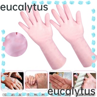 Eucalytus1 ถุงมือเจลซิลิโคน ป้องกันมือแตก ให้ความชุ่มชื้น สําหรับสปา