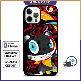 เคสโทรศัพท์มือถือ ลาย Persona 5 Morgana สําหรับ iPhone 14 Pro Max 13 Pro Max Samsung Galaxy Note10+ S21Ultra