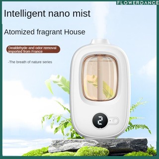 Mini Smart Air Freshener Automatic Aroma Sprayer Essential Oil Diffuser Aroma Spray Dispenser Aroma Diffuser Air Purifier Deodorization Toilet ห้องน้ำ ดอกไม้