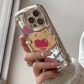 Mirror Candy Planet Love Phone Case  for Iphone14promax 13 Soft 12 11/Xr/8