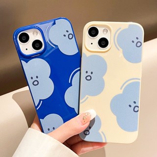 เคสโทรศัพท์มือถือ กันตก ป้องกัน ลายก้อนเมฆน่ารัก แวววาว สําหรับ Iphone 11 12 13 14 Pro Max 7Plus 8Plus XR XS