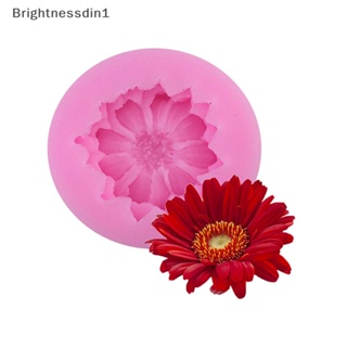 [Brightnessdin1] Popdiy แม่พิมพ์ซิลิโคน รูปดอกไม้ 3D สําหรับตกแต่งเค้ก น้ําตาลฟองดองท์