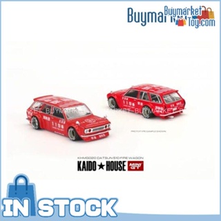 [Authentic] Mini GT 1:64 [Kaidohouse x Mini GT] Datsun Kaido Wagon Fire V1 Diecast Model Car Car