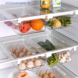 Alittlese ใหม่ กล่องลิ้นชักพลาสติกใส สําหรับใส่อาหาร ผลไม้ ในตู้เย็น