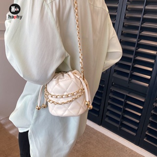 Mini Rhombus Chain Bucket Bag กระเป๋าสะพายแฟชั่นน่ารักใหม่
