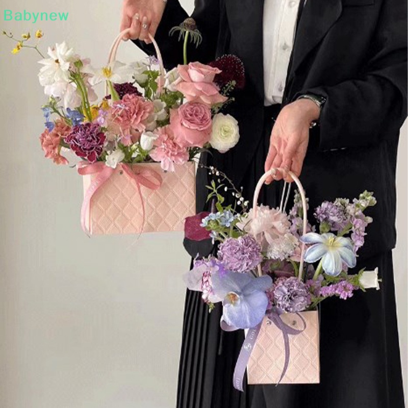 lt-babynew-gt-กล่องบรรจุภัณฑ์ช่อดอกไม้-แบบพกพา-สําหรับตกแต่งงานแต่งงาน-งานเลี้ยงวันเกิด-diy