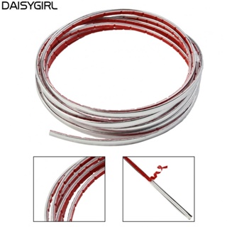 【DAISYG】Car Window Strip Trim For steering wheel Bumper Moulding Silver Durable