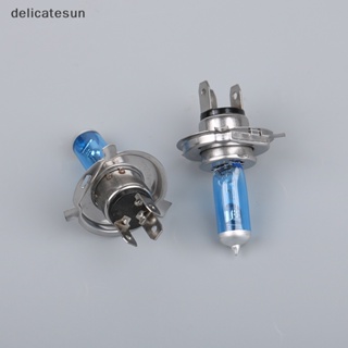 Delicatesun หลอดไฟหน้ารถจักรยานยนต์ สกูตเตอร์ H4 P43T 12V 35/35W Nice 2 ชิ้น