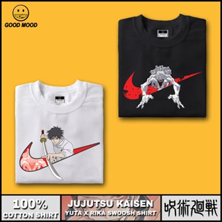 GM Clothing - Anime Jujutsu Kaisen Nike Swoosh Inspired Shirt ( YUTA , RIKA ) l GOOD MOOD_03
