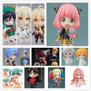 โมเดลฟิกเกอร์ Nendoroid Genshin Impact Chainsaw Man Spy X Family Hatsune Miku Face ของเล่นสําหรับเด็ก