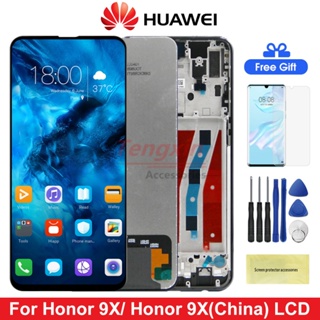 หน้าจอสัมผัสดิจิทัล Lcd 6.59 นิ้ว พร้อมกรอบ สําหรับ Honor 9X STK-LX1 Honor 9X (China) HLK-AL00 HLK-TL00