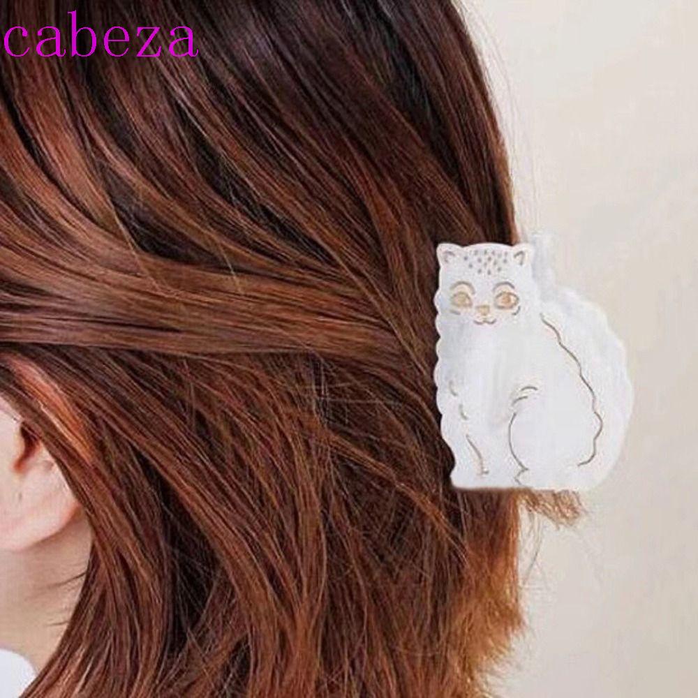 cabeza-กิ๊บติดผมหางม้า-ประดับเพทาย-คริสตัล-รูปแมว-ปลาฉลาม-สไตล์เกาหลี-สําหรับผู้หญิง