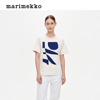 เสื้อยืดแขนสั้น พิมพ์ลาย Finnish Marimekko SINEA HEPOKATTI แฟชั่นสําหรับผู้ชาย