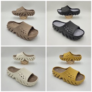 รองเท้าแตะสวมแฟชั่น สไตล์ Crocs Echo Slide