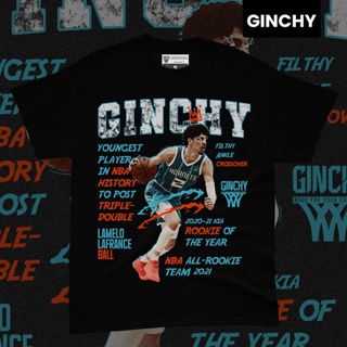 【ใหม่】Lamelo Ball "Filthy Ankle Crossover" Tee by GINCHY Garments