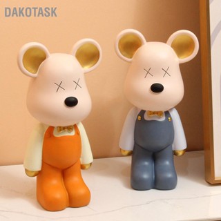 DAKOTASK การ์ตูนหมีธนาคารออมสินเรซิ่นกล่องเก็บเหรียญขนาดใหญ่สำหรับห้องนั่งเล่นห้องนอน