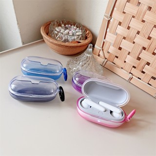 เคสโทรศัพท์มือถือ TPU นิ่ม แบบใส ไล่โทนสี พร้อมแหวนคล้อง สําหรับ HUAWEI Freebuds SE Freebuds SE