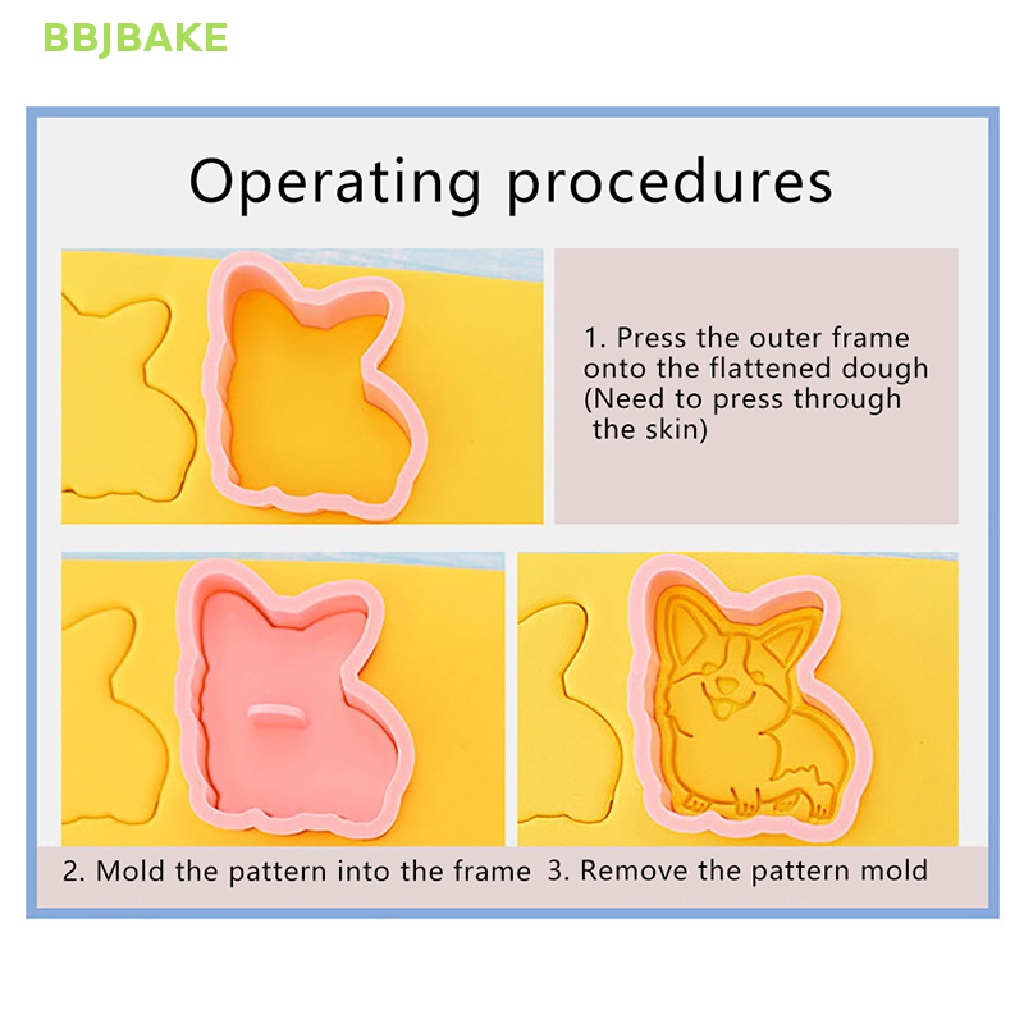 fsba-แม่พิมพ์ตัดคุกกี้-บิสกิต-รูปตุ๊กตาสุนัขน่ารัก-diy-สําหรับตกแต่งเค้ก-8-ชิ้น