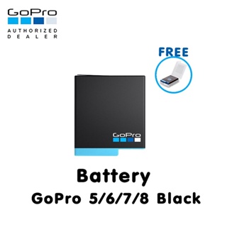GoPro 8 / 7 / 6 / 5 Battery แบตเตอรี่ ของแท้ประกันศูนย์ แถมฟรี กล่องใส่แบต