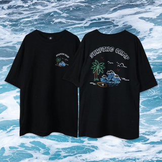 เสื้อยืดผ้าฝ้ายพิมพ์ลาย#ถูกสุด xWjc // เสื้อยืด รุ่น  SURFING CAMP !