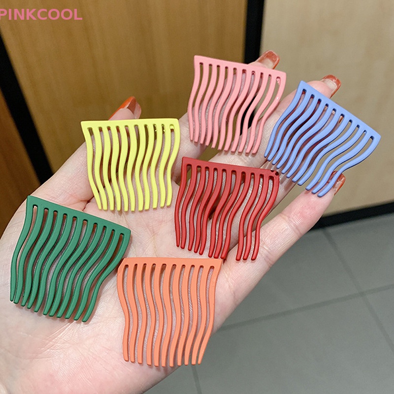 pinkcool-กิ๊บติดผมหน้าม้า-โลหะ-สไตล์เกาหลี-สําหรับผู้หญิง-ขายดี