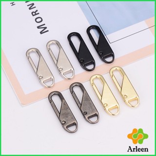 Arleen หัวซิปแบบถอดได้ หัวซิปกระเป๋า ทั่วไป แบบเปลี่ยน Metal Zipper Head