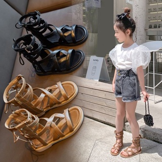 พร้อมส่ง ใหม่ รองเท้าแตะ รองเท้าชายหาด สไตล์โรมัน แฟชั่นฤดูร้อน สําหรับเด็กผู้หญิง 2023